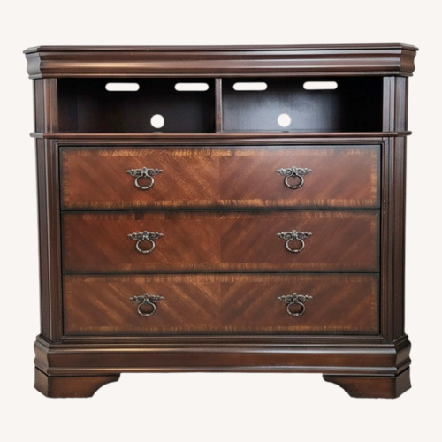 Used Dark Brown Wood Dresser / TV Rack for sale on AptDeco