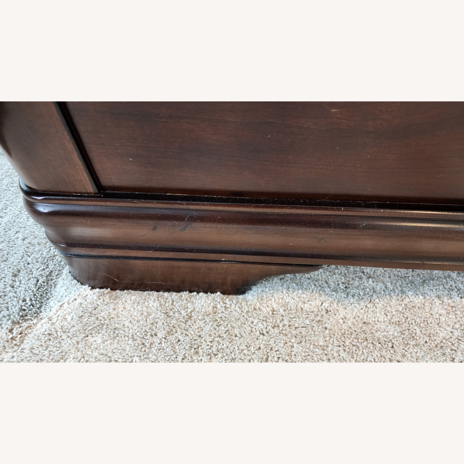 Ashley Furniture Dark Brown Wood King Sleigh Bed - image-12