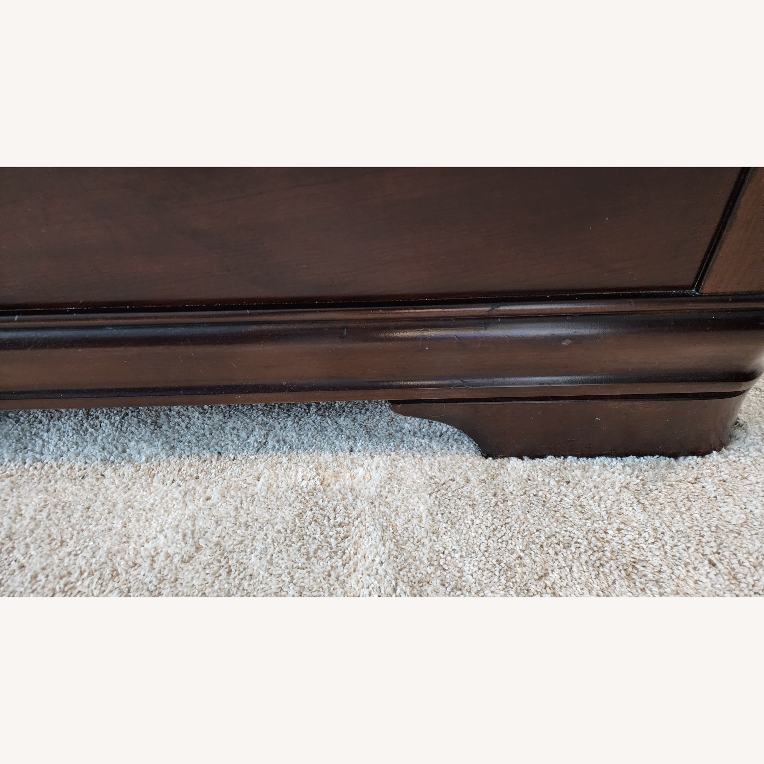Ashley Furniture Dark Brown Wood King Sleigh Bed - image-13