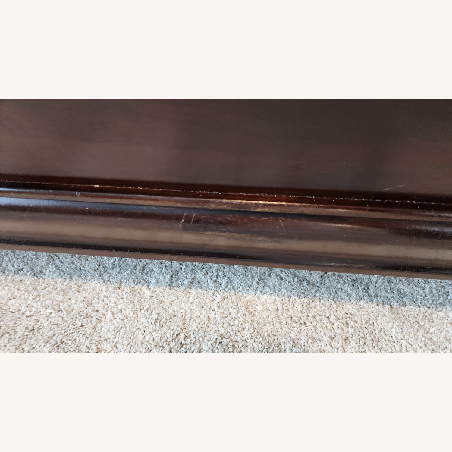 Ashley Furniture Dark Brown Wood King Sleigh Bed - image-8