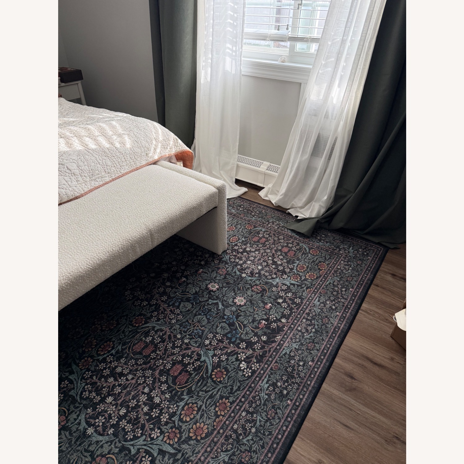 Ruggable Morris & Co Green Area Rug 6' x 9' - image-2