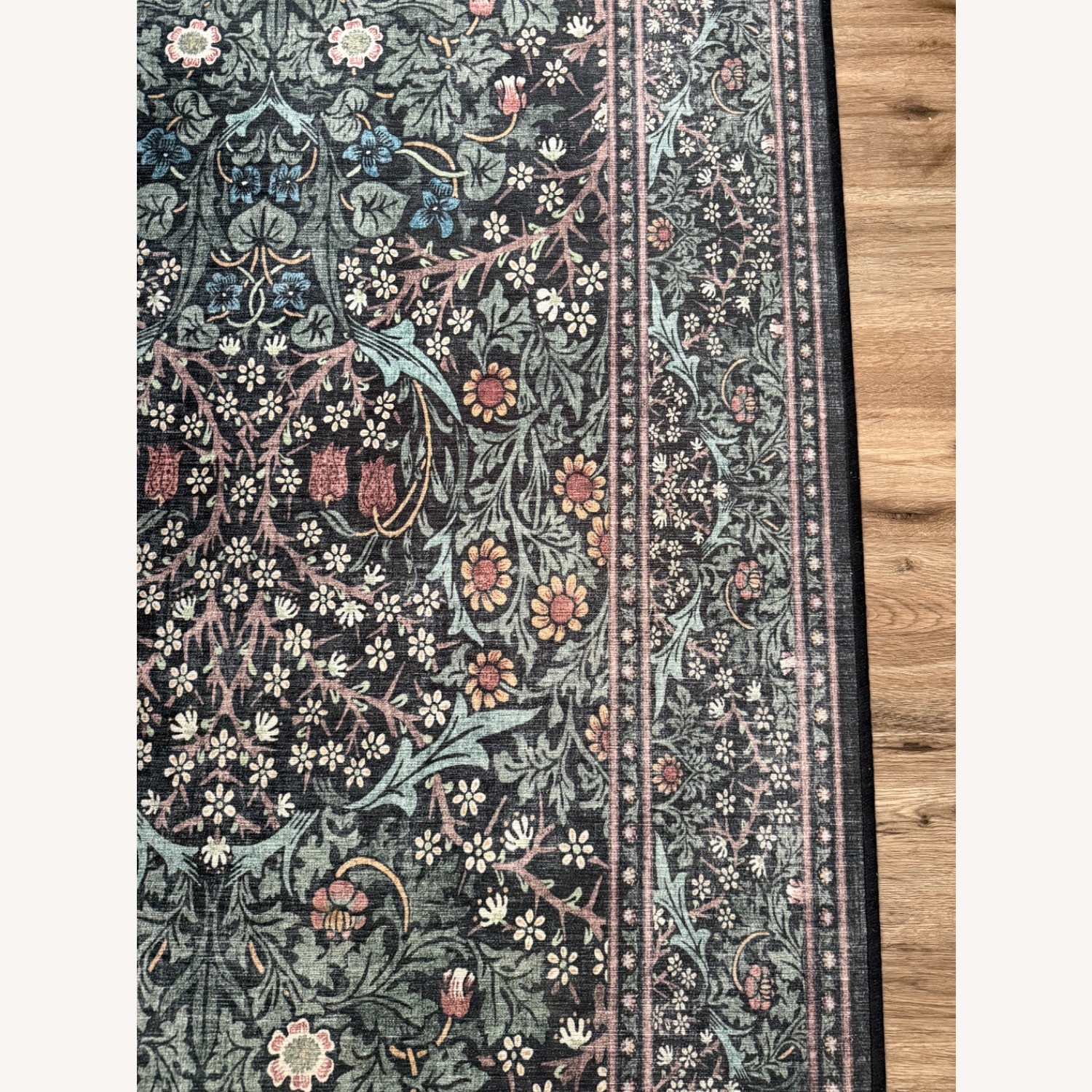 Ruggable Morris & Co Green Area Rug 6' x 9' - image-1