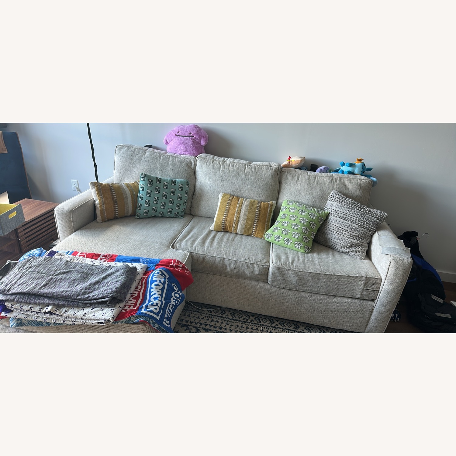 Living Spaces Natural 3+ Piece Sectional - image-4