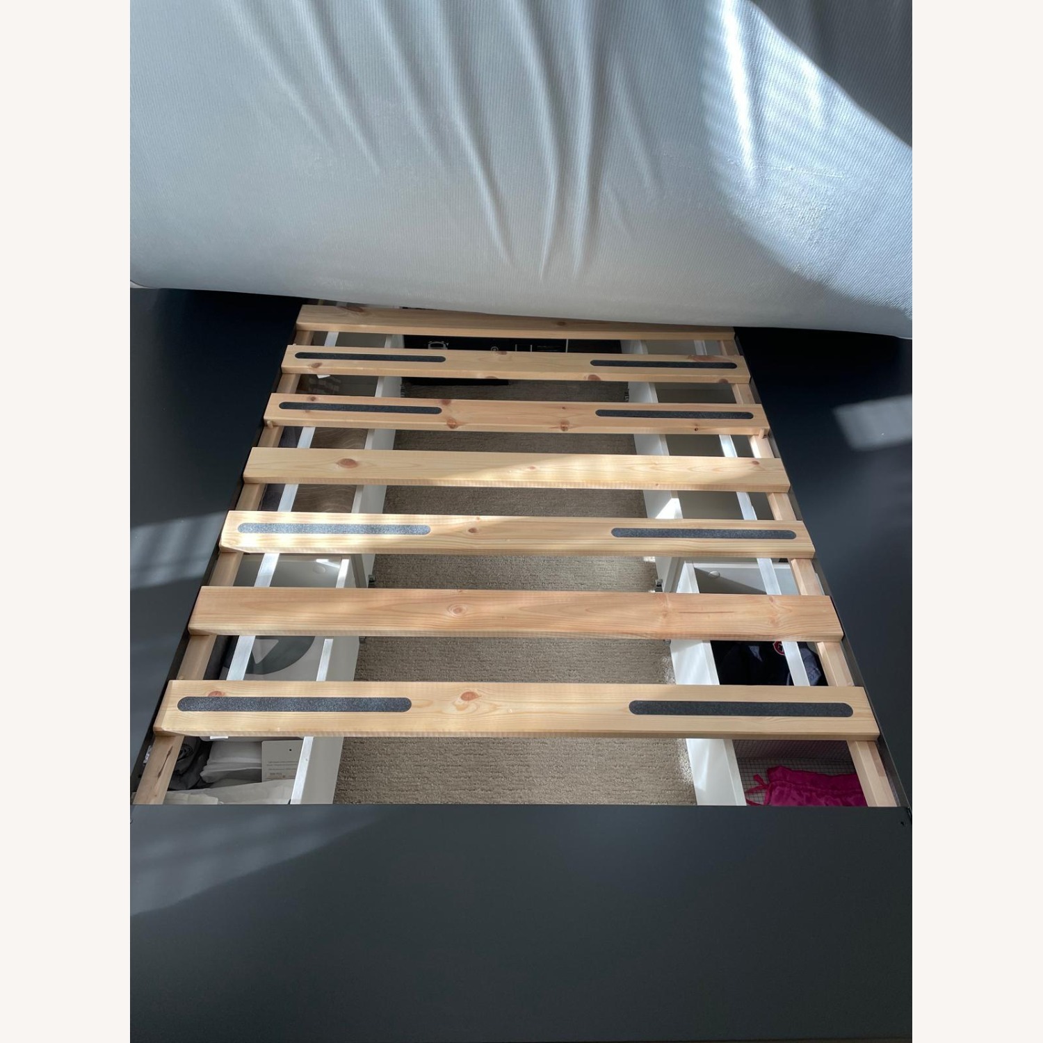 IKEA Nordli Black Wood Queen Bed - image-4