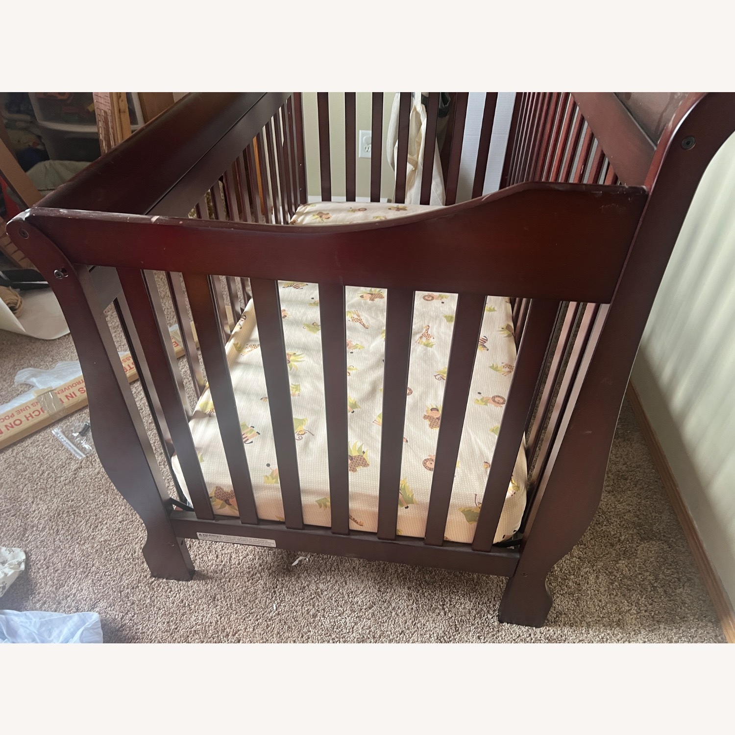 Delta Children Dark Brown Wood Crib - image-2