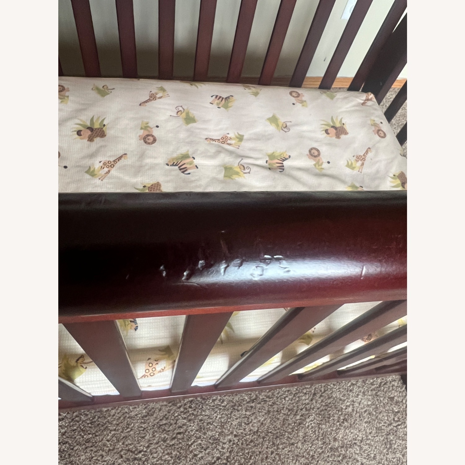 Delta Children Dark Brown Wood Crib - image-3