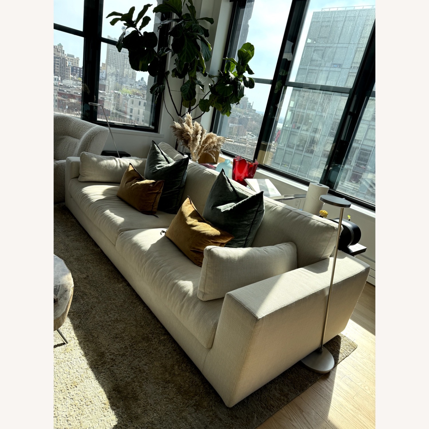 Restoration Hardware Lugano 3 Seater Sofa + Ottoman - image-2