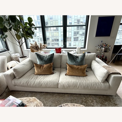 Used Restoration Hardware Lugano 3 Seater Sofa + Ottoman for sale on AptDeco