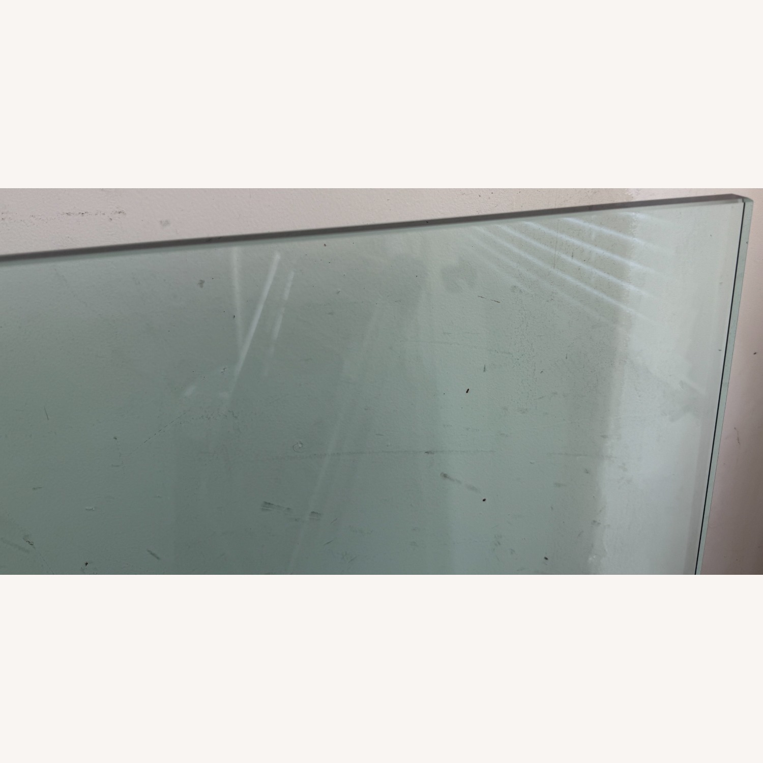 Glass Coffee Table with Metal Frame - image-2