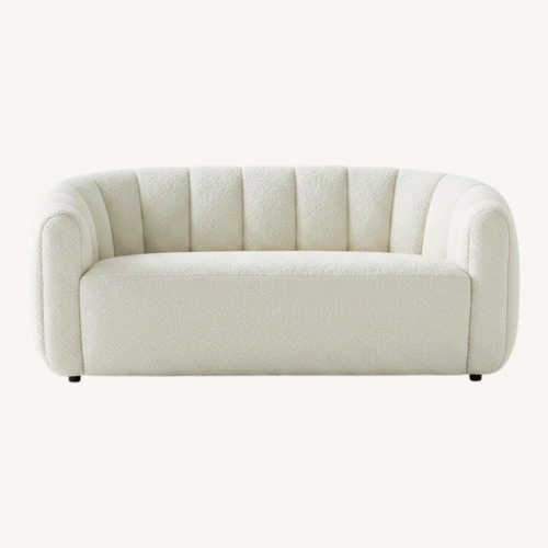 Used CB2 Fitz White Boucle 2 Seater Sofa for sale on AptDeco