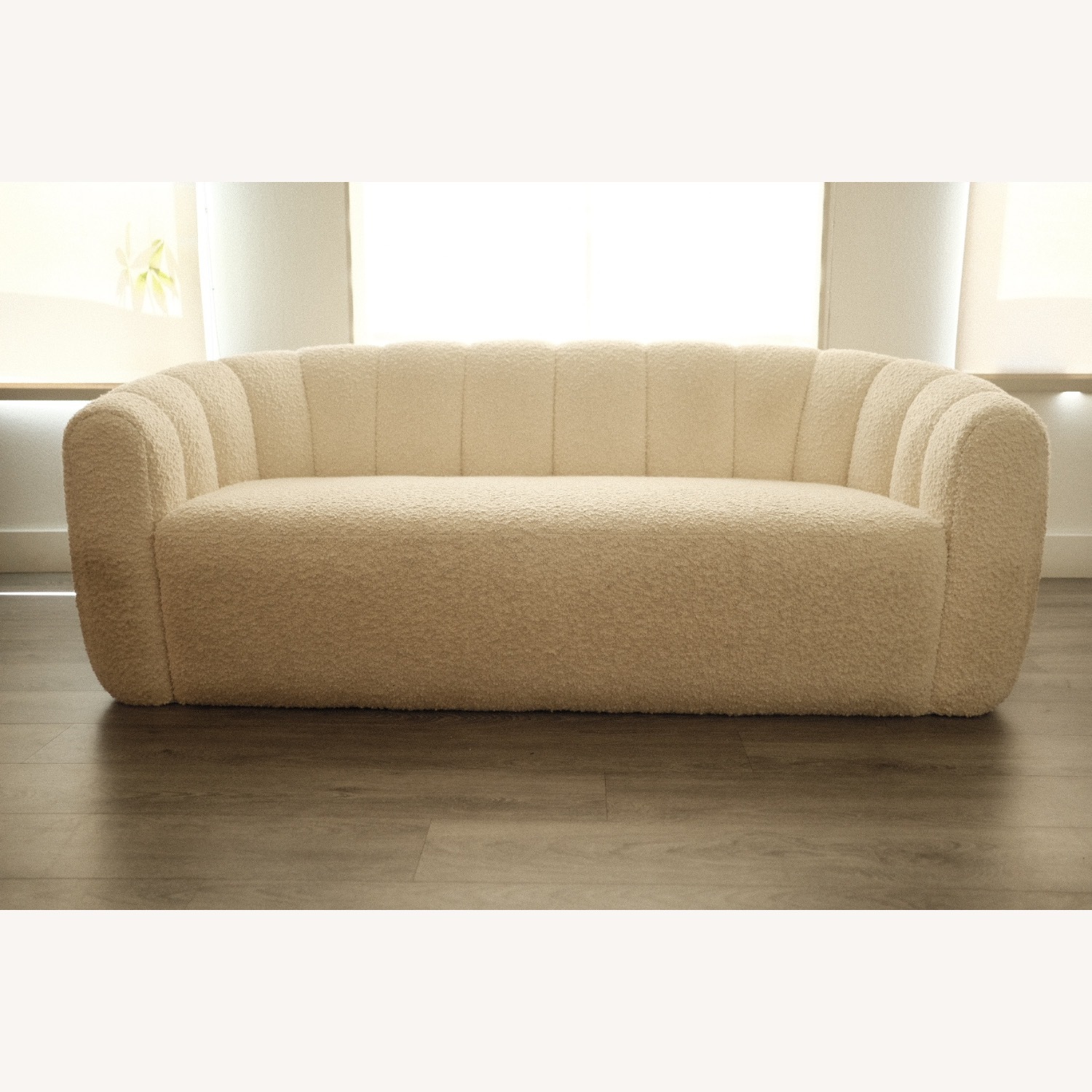 CB2 Fitz White Boucle 2 Seater Sofa - image-2