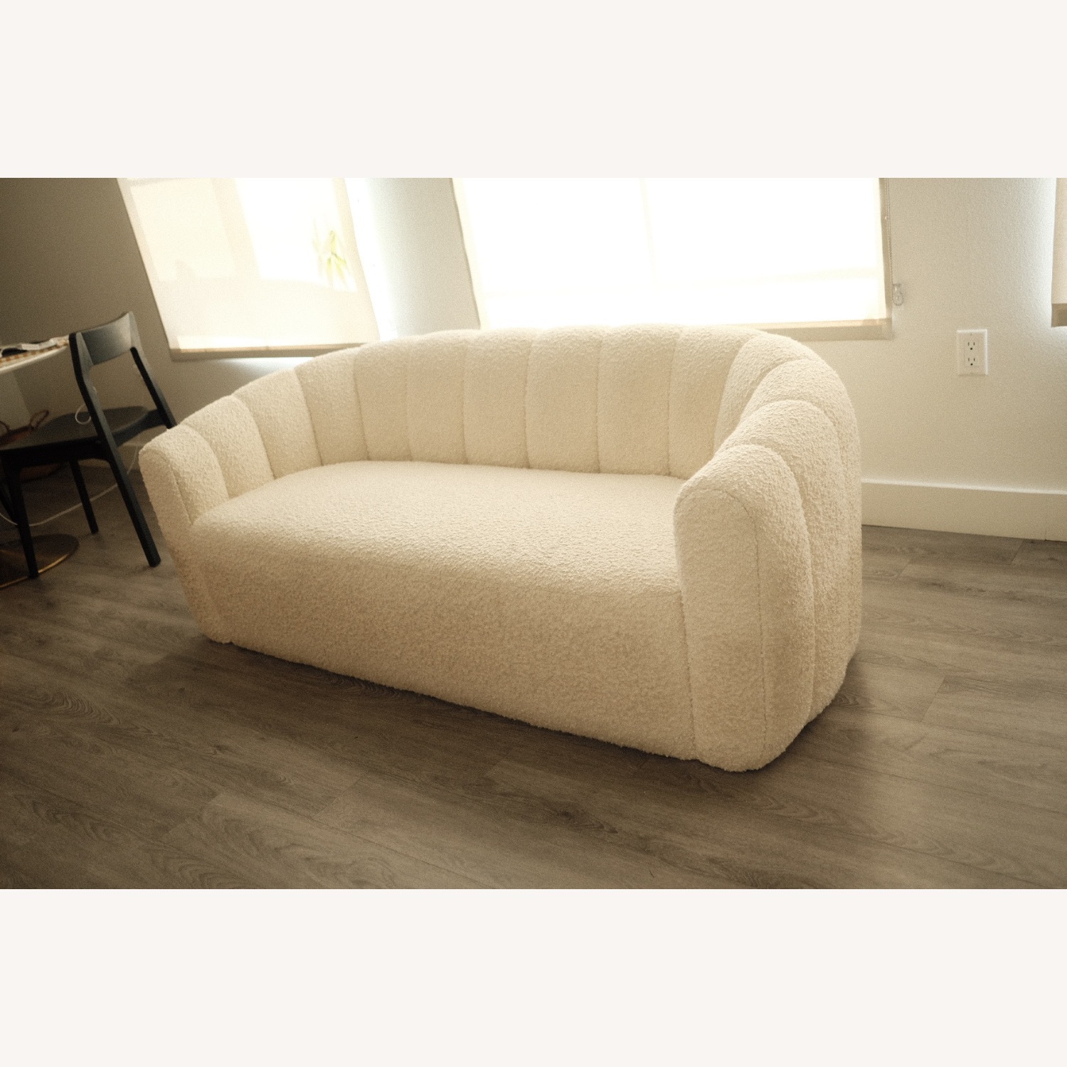 CB2 Fitz White Boucle 2 Seater Sofa - image-3