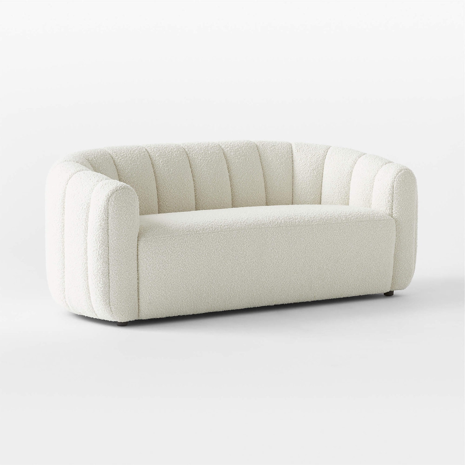 CB2 Fitz White Boucle 2 Seater Sofa - image-5