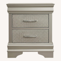 Dark Gray Wood Nightstands