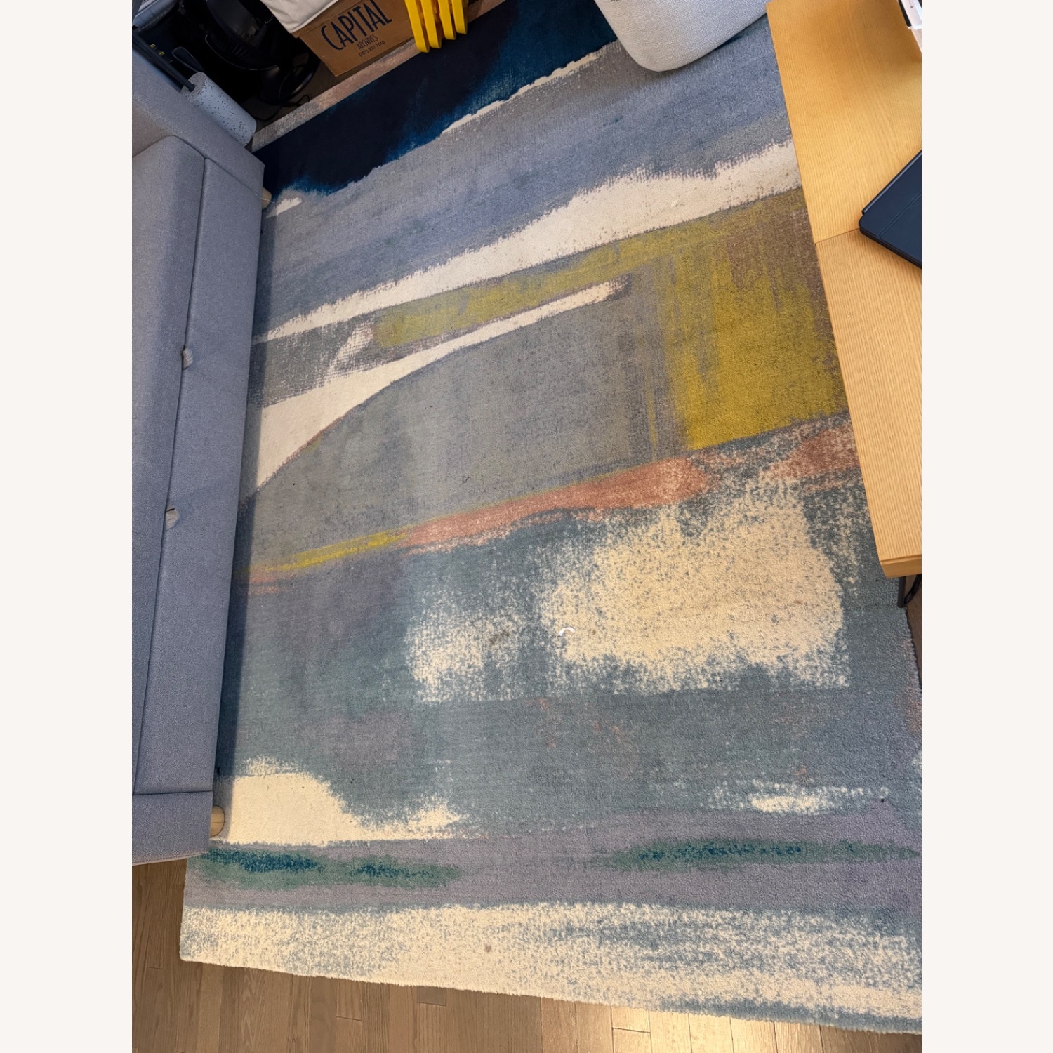 West Elm Sun-Kissed Landscape Performance Rug 6' x 9' - image-4