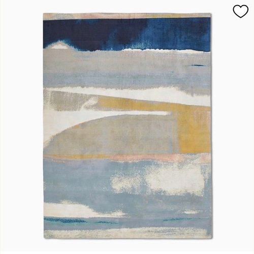 Used West Elm Sun-Kissed Landscape Performance Rug 6' x 9' for sale on AptDeco