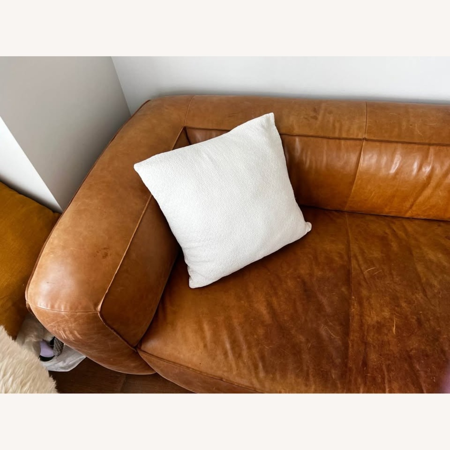 Article Cigar Dark Brown Leather 3+ Seater Sofa - image-4