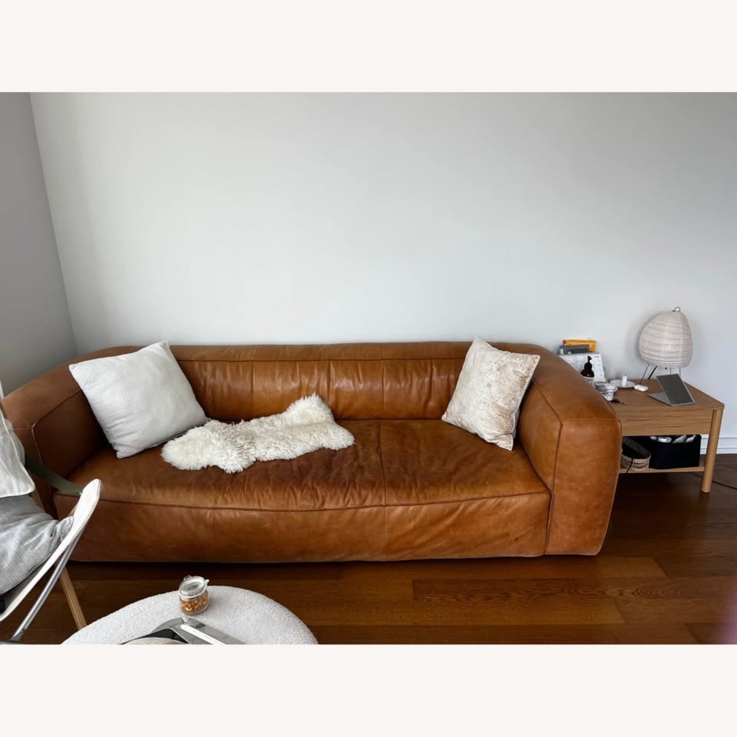 Article Cigar Dark Brown Leather 3+ Seater Sofa - image-1