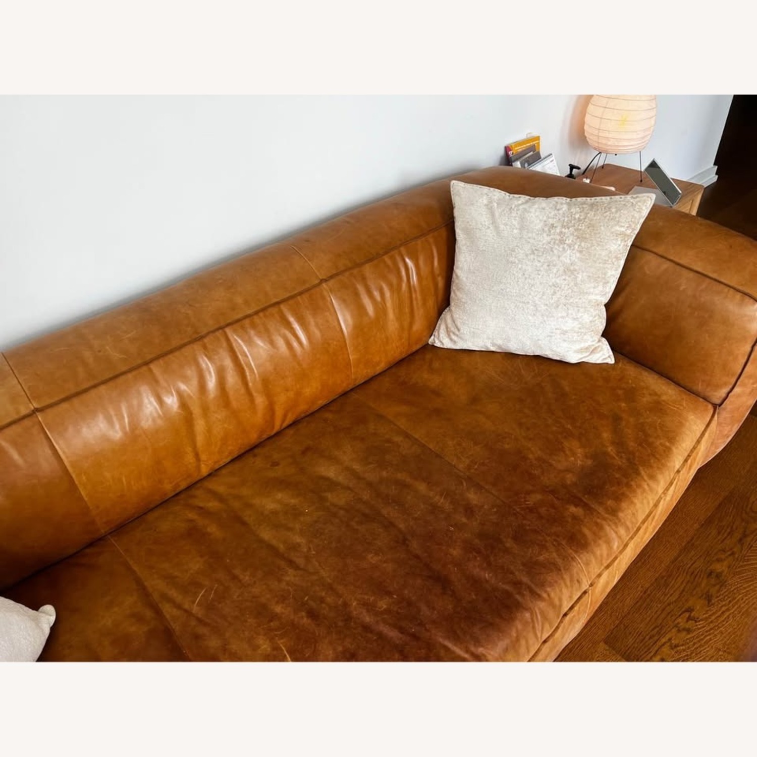 Article Cigar Dark Brown Leather 3+ Seater Sofa - image-5