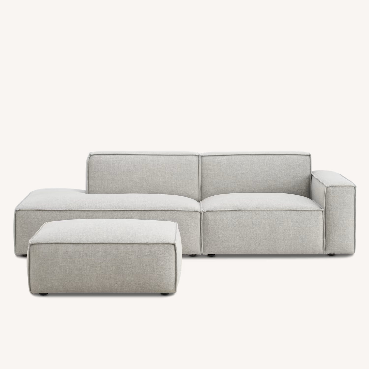 Dark Gray Fabric 2 Seater Sofa - image-11