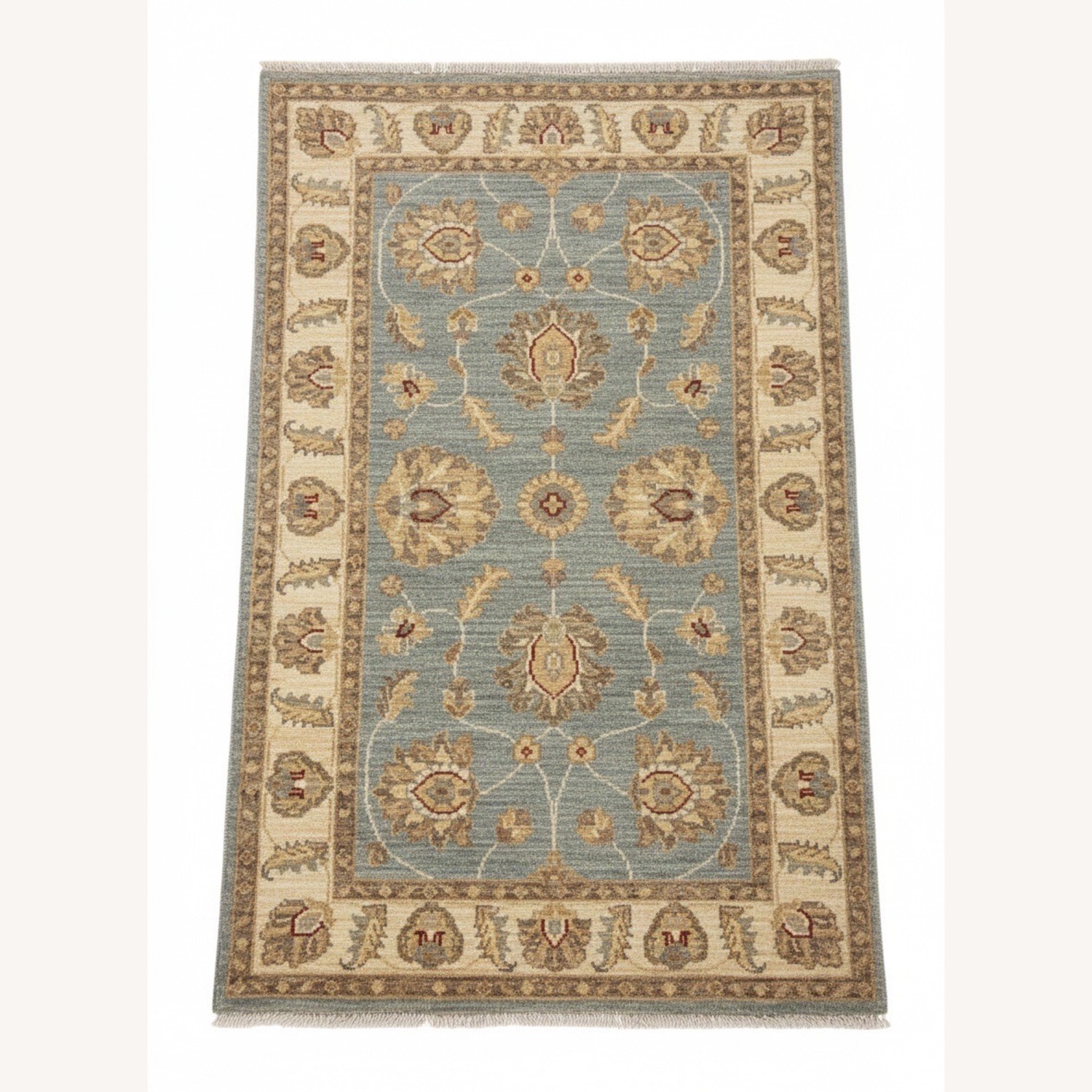 Natural Hand-Knotted Small  Rug 2.6' x 4.2' - image-1