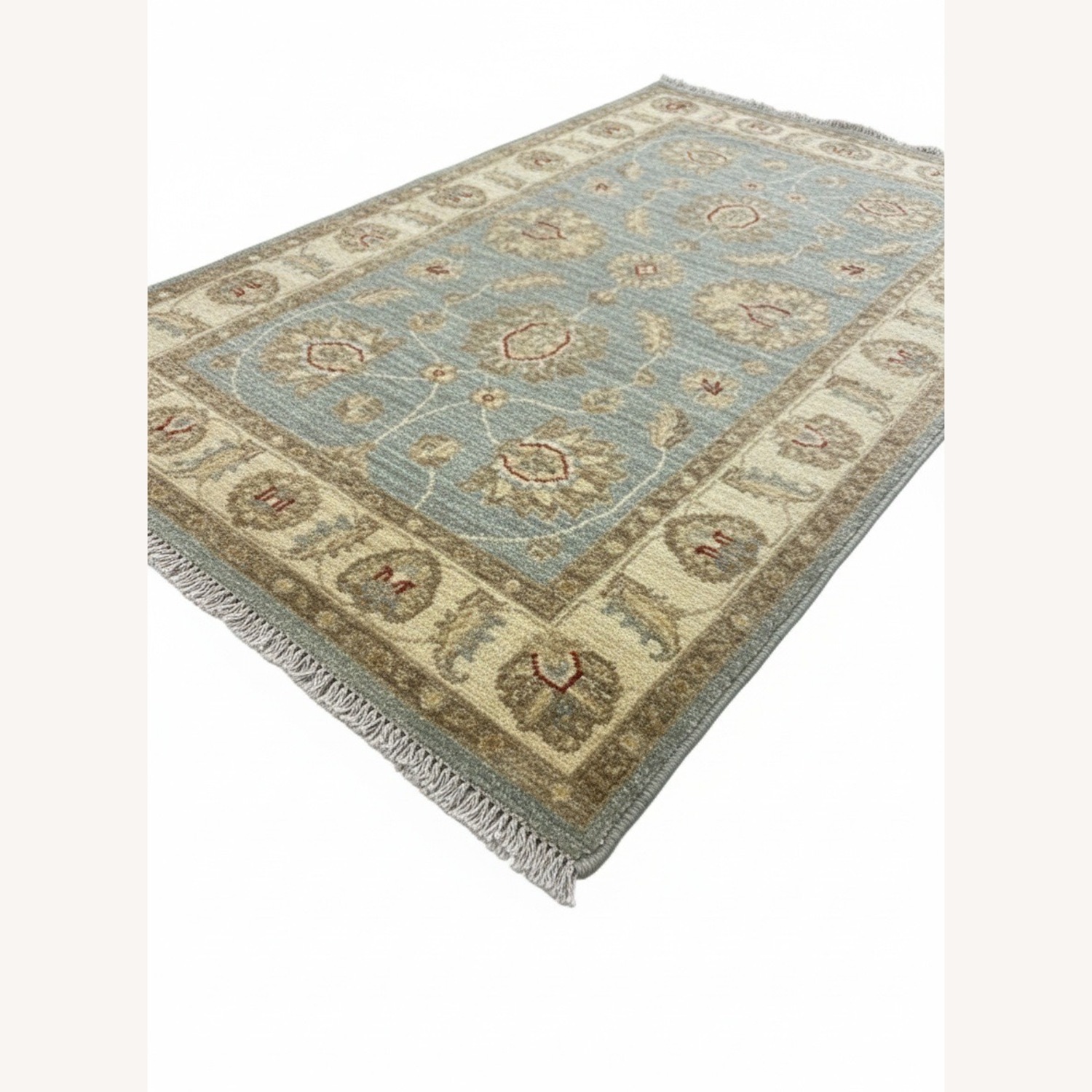 Natural Hand-Knotted Small  Rug 2.6' x 4.2' - image-3