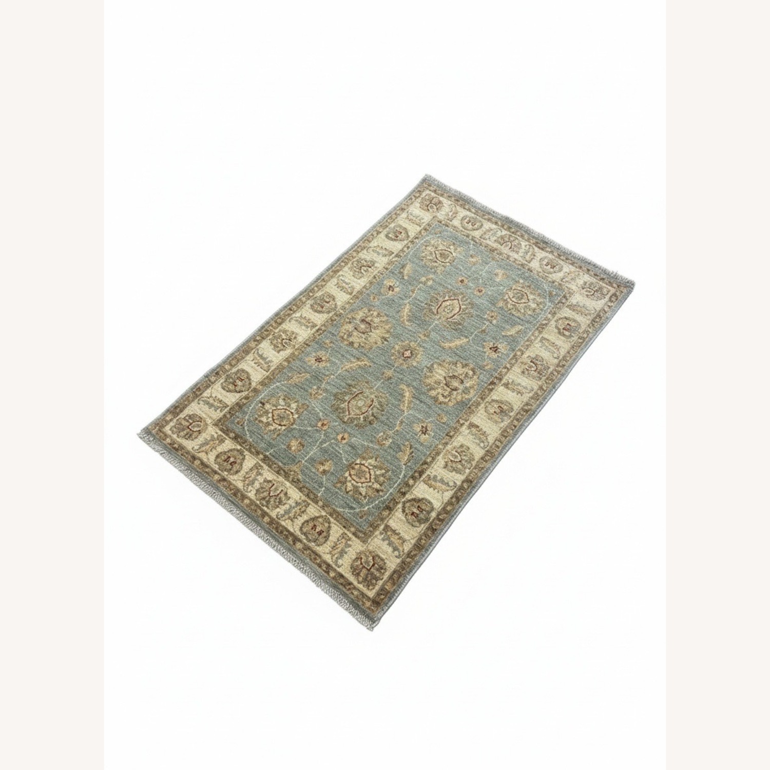 Natural Hand-Knotted Small  Rug 2.6' x 4.2' - image-2