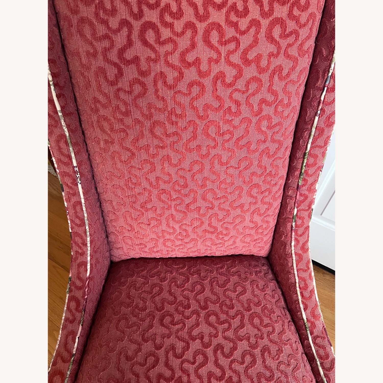 Vintage/Antique Finds Pink Fabric Armchair - image-5
