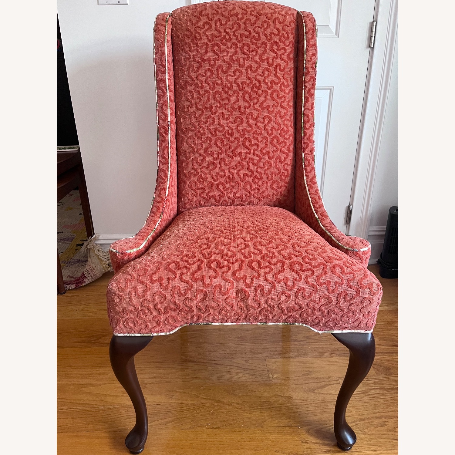 Vintage/Antique Finds Pink Fabric Armchair - image-1