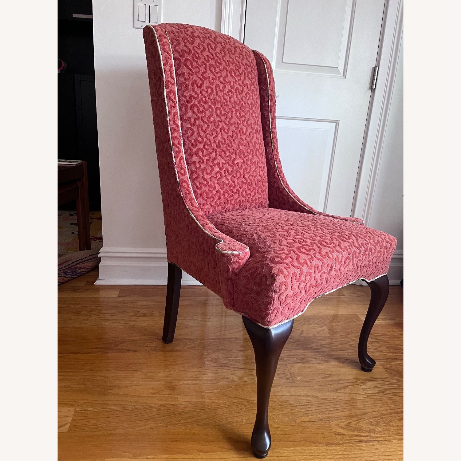 Vintage/Antique Finds Pink Fabric Armchair - image-2