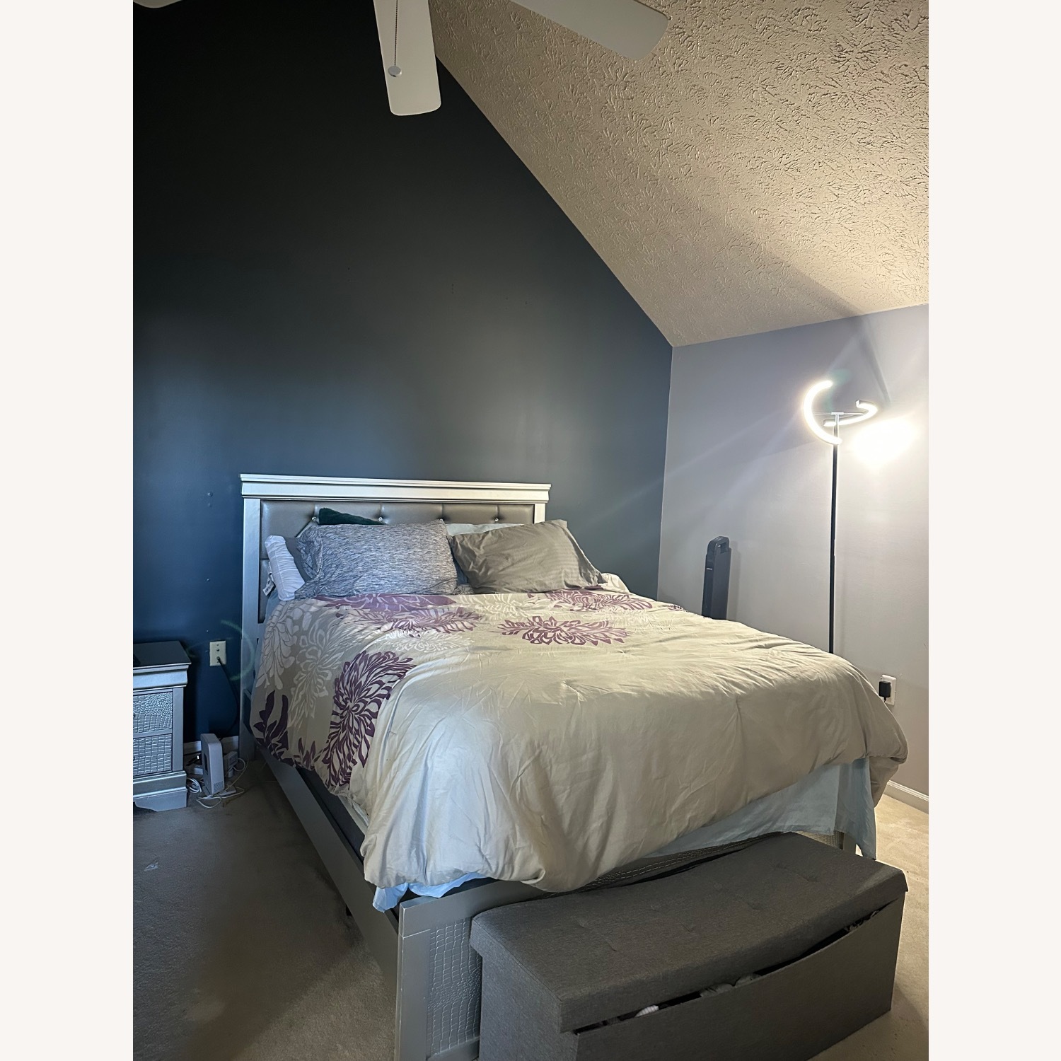 Dark Gray Leather Chest - image-3