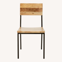 West Elm Rustic Raw Mango Chairs