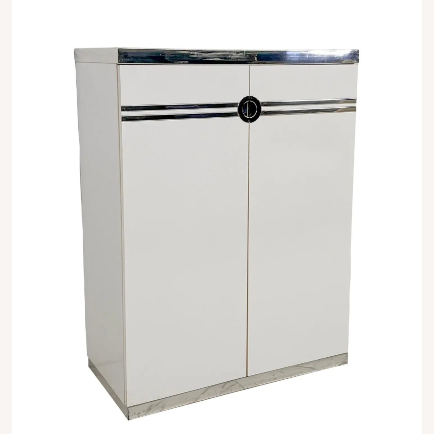 Pierre Cardin White Aluminum Chest - image-3