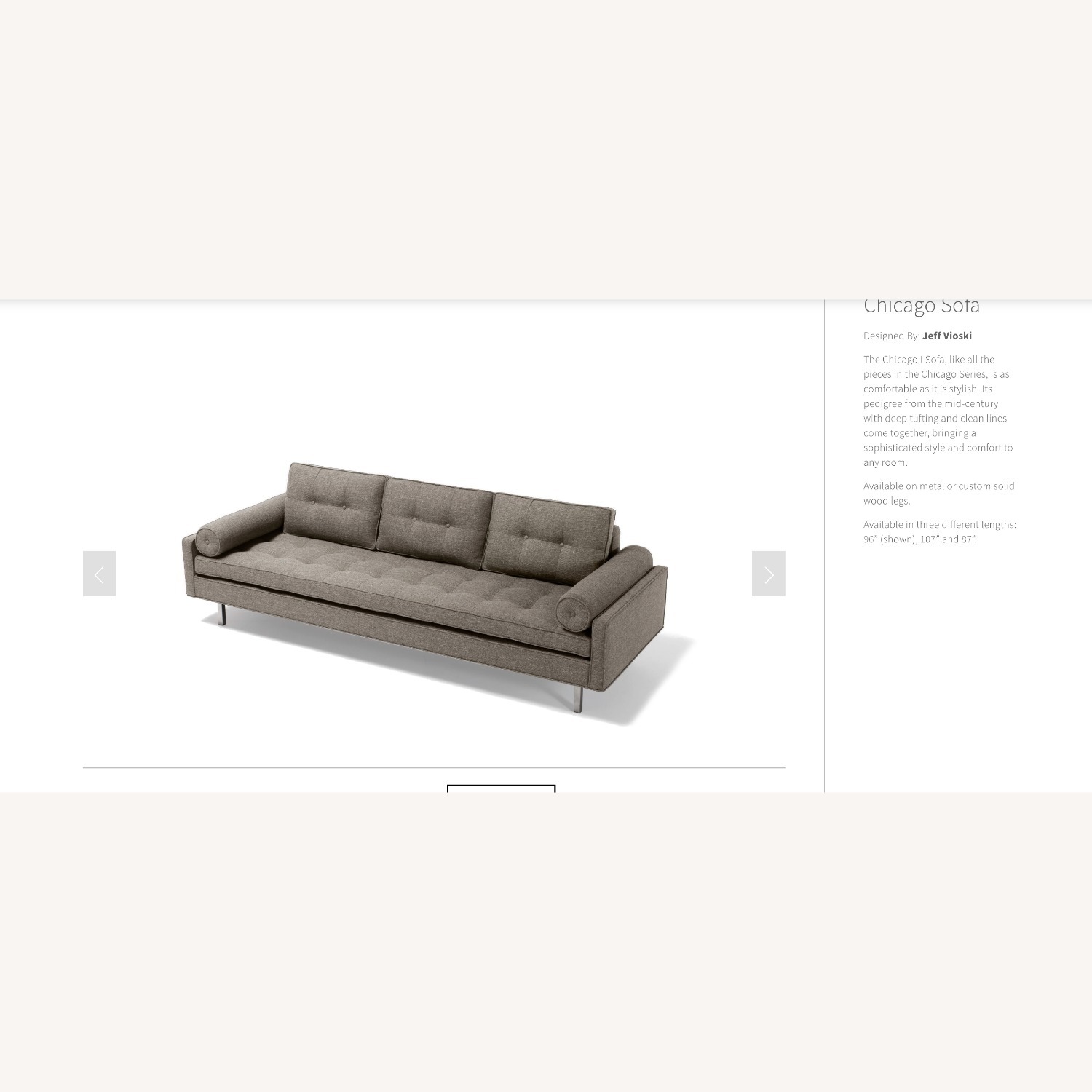 Vioski Chicago Dark Gray 3+ Seater Sofa - image-1