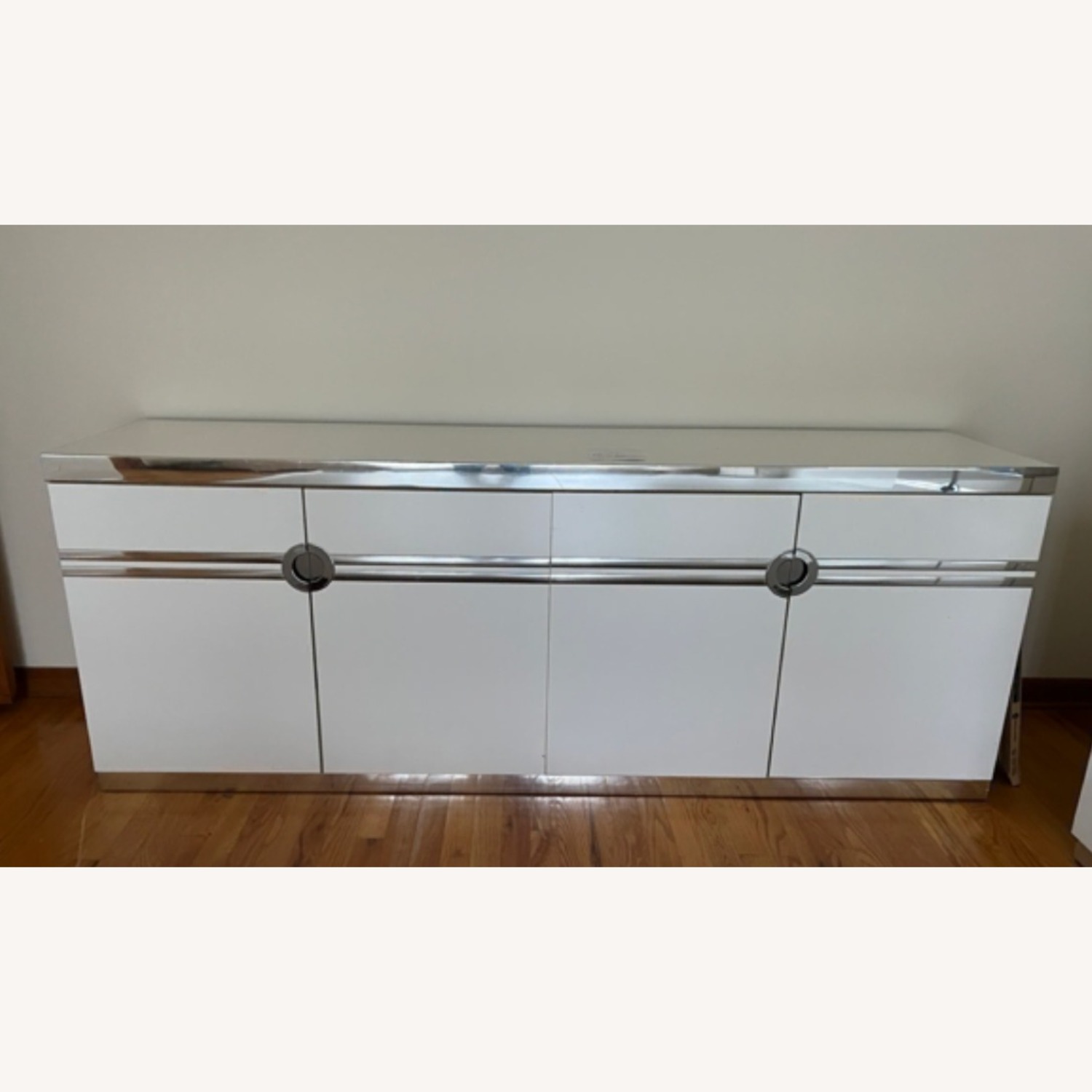 Pierre Cardin White Aluminum Dresser - image-2
