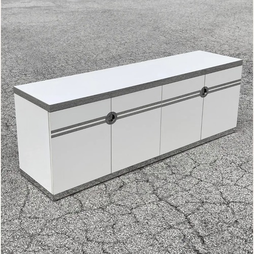 Used Pierre Cardin White Aluminum Dresser for sale on AptDeco
