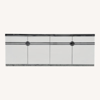 Pierre Cardin White Aluminum Dresser