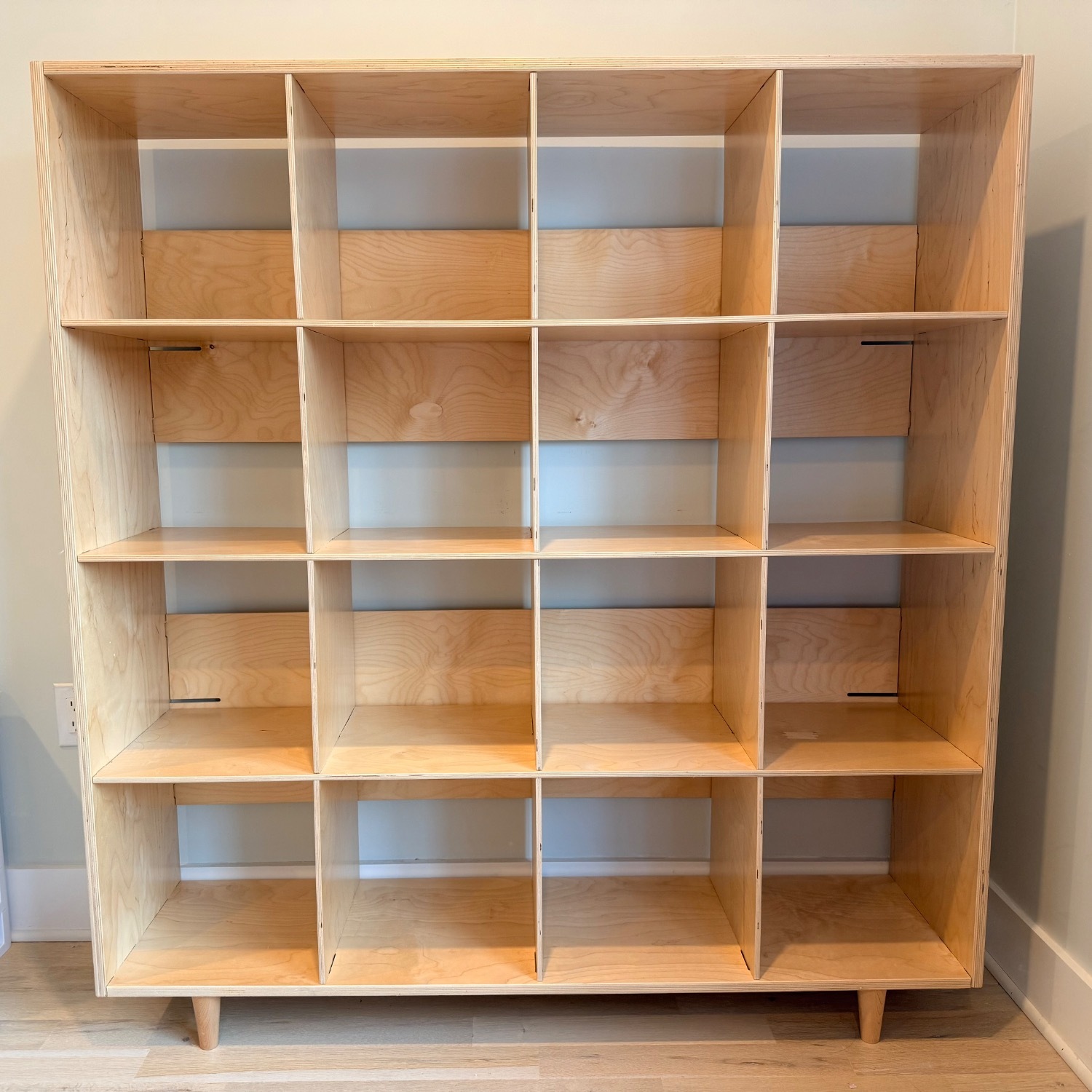 Natural Wood Bookcase - image-1