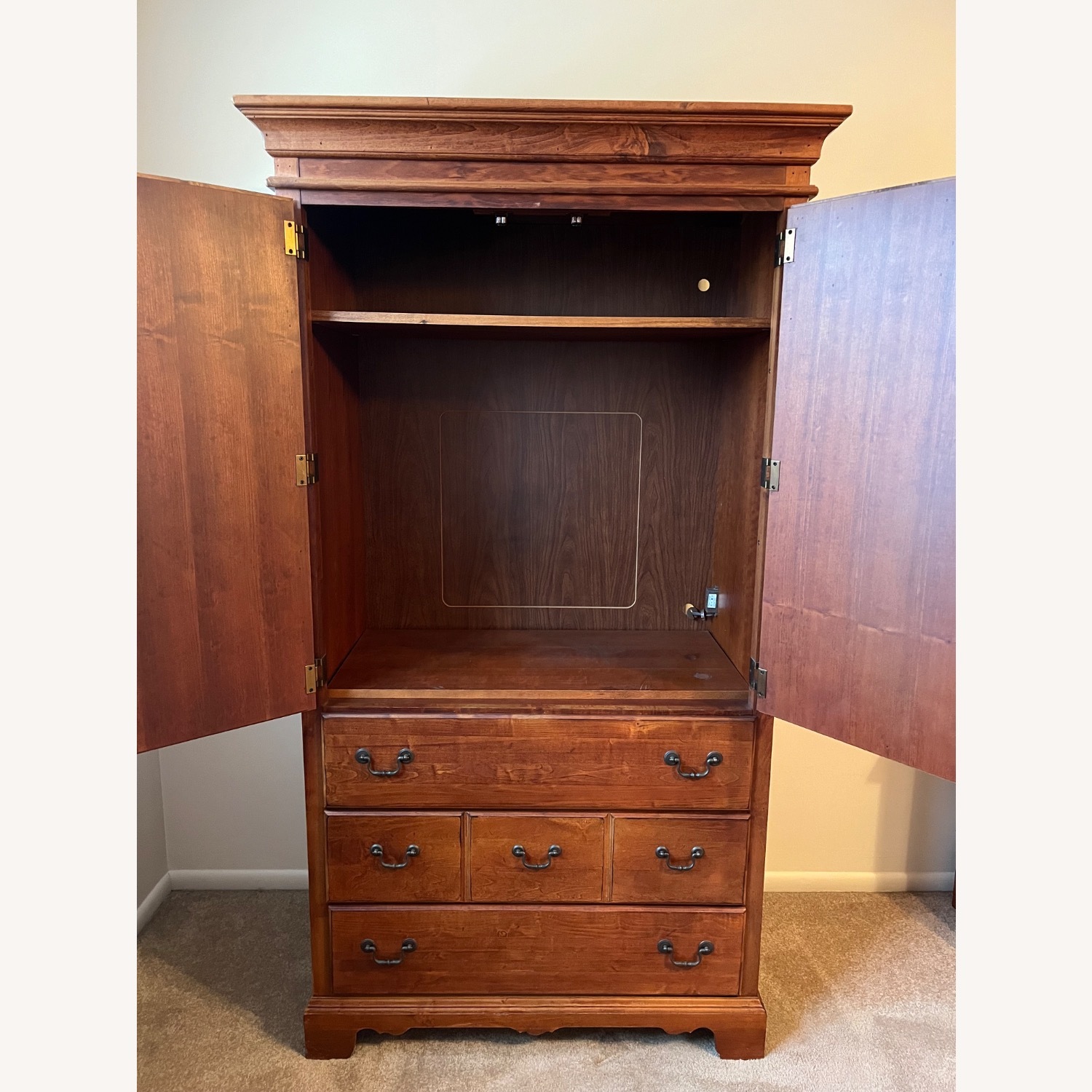 American Signature Furniture Wood Armoire - image-2