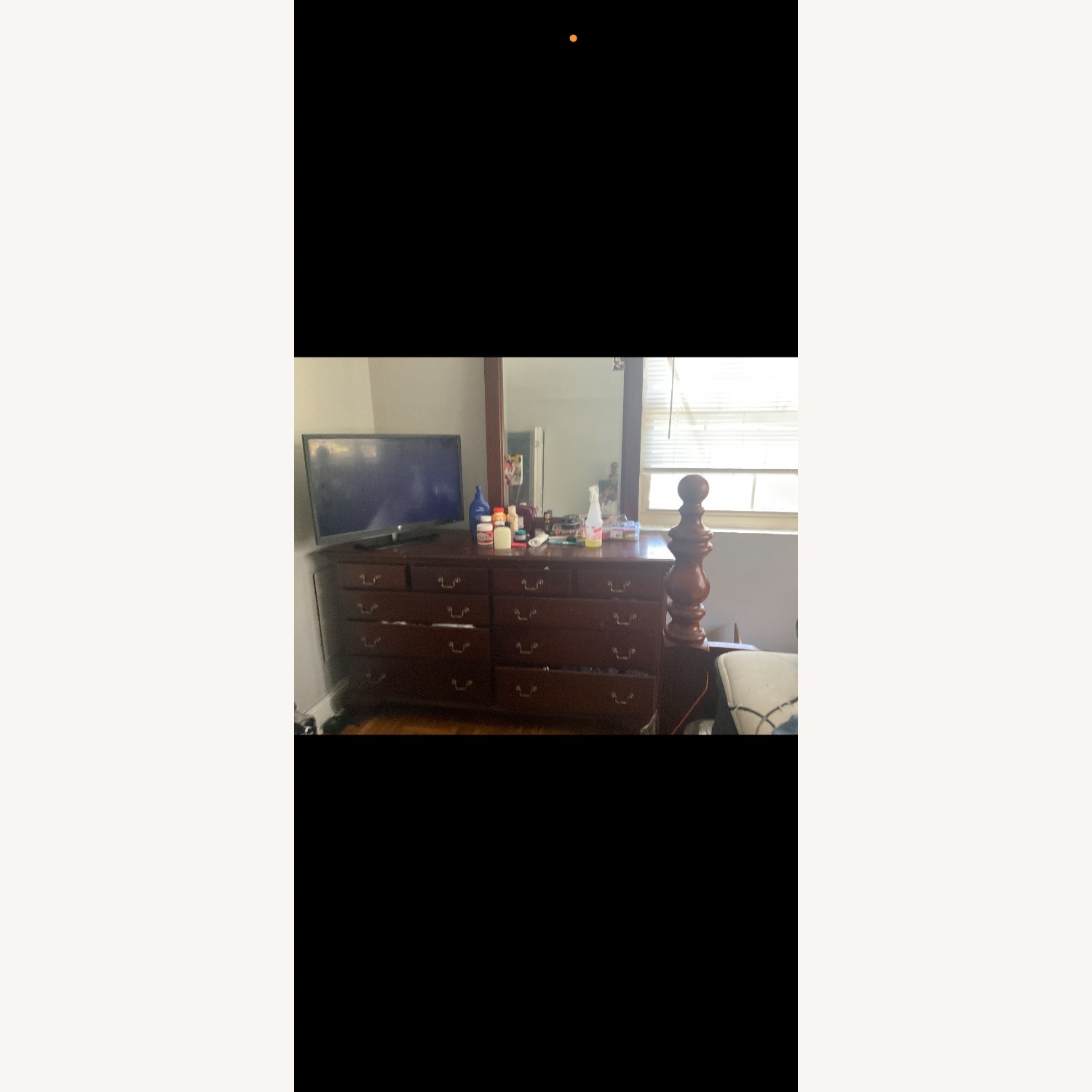 Long Wide Heavy Wooden Dresser  - image-3