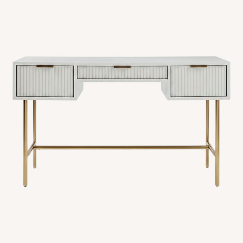 Used West Elm Quinn Desk - Haze for sale on AptDeco