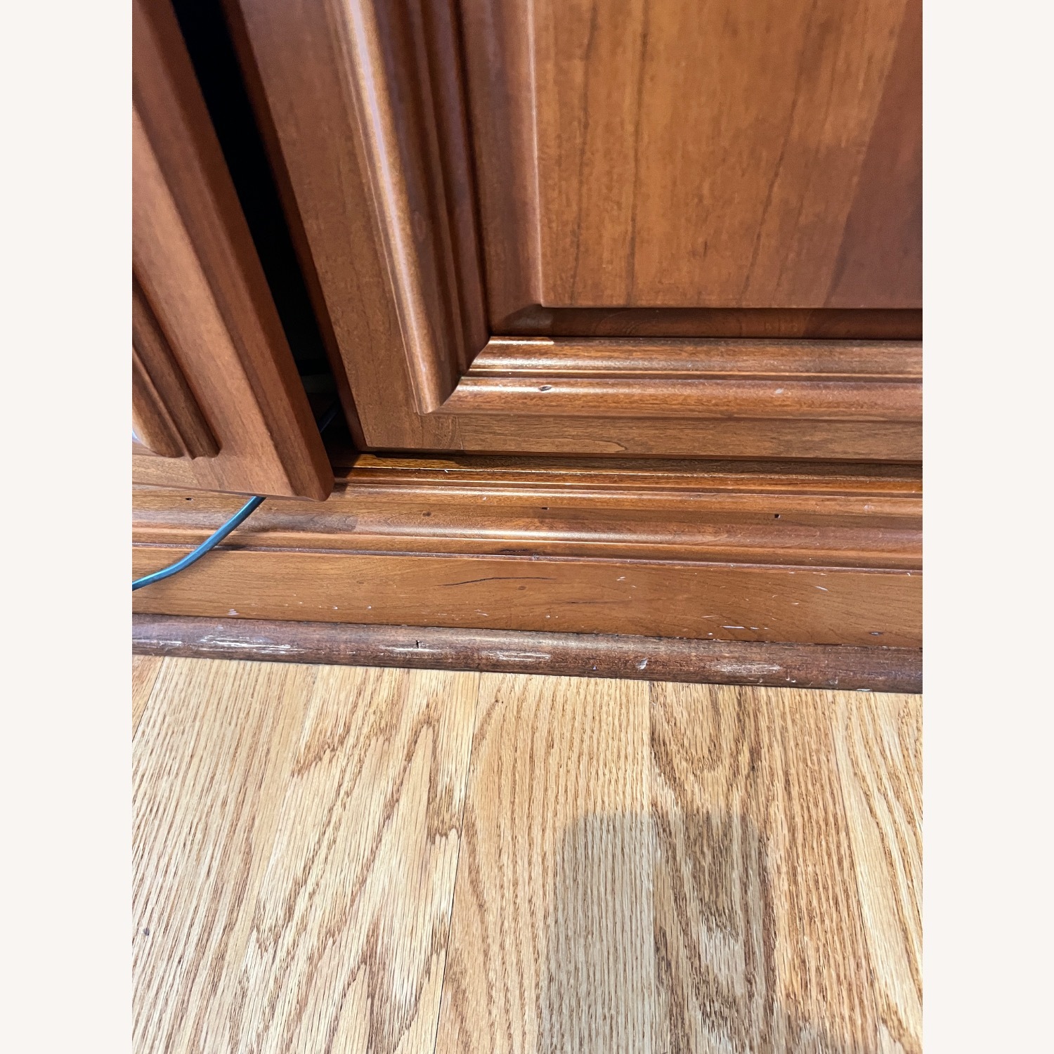 Dark Brown Wood Media Storage - image-4