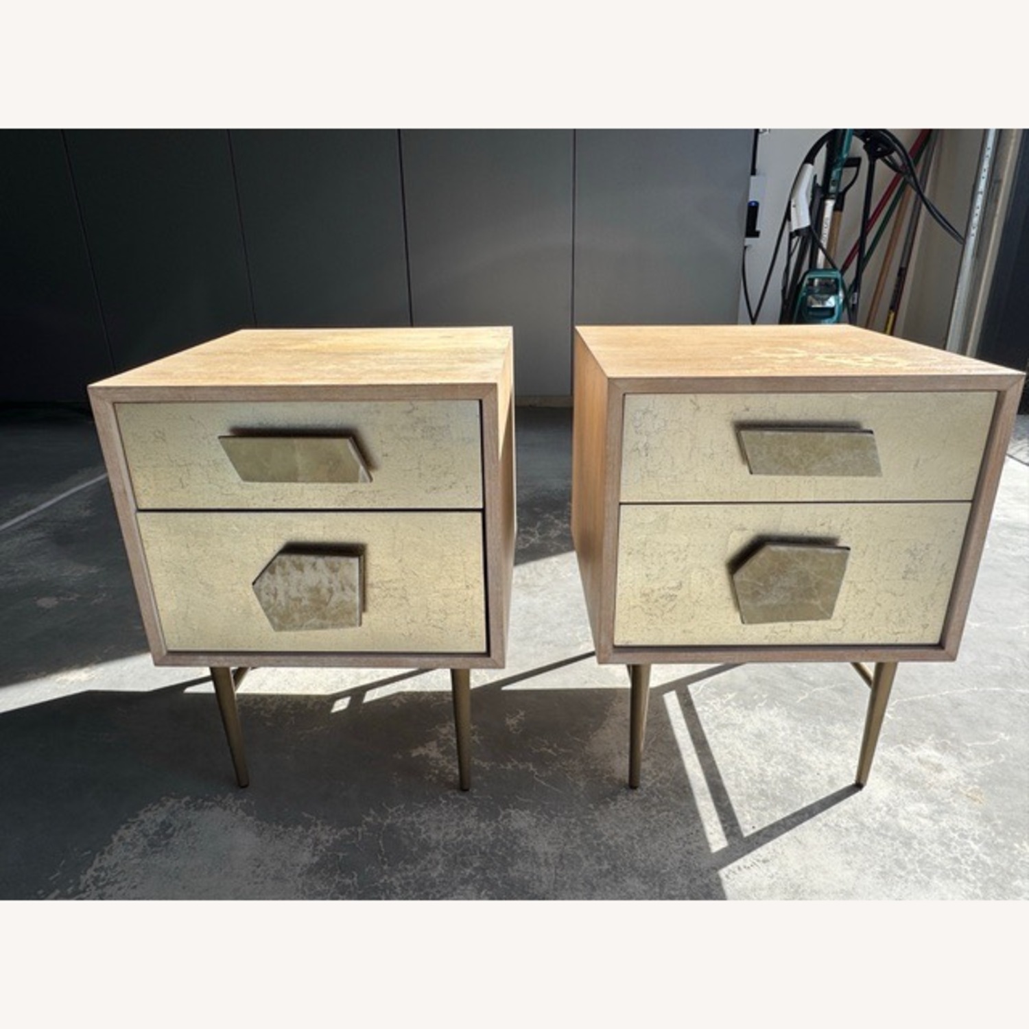 West Elm Roar & Rabbit Natural Wood Nightstands - image-1