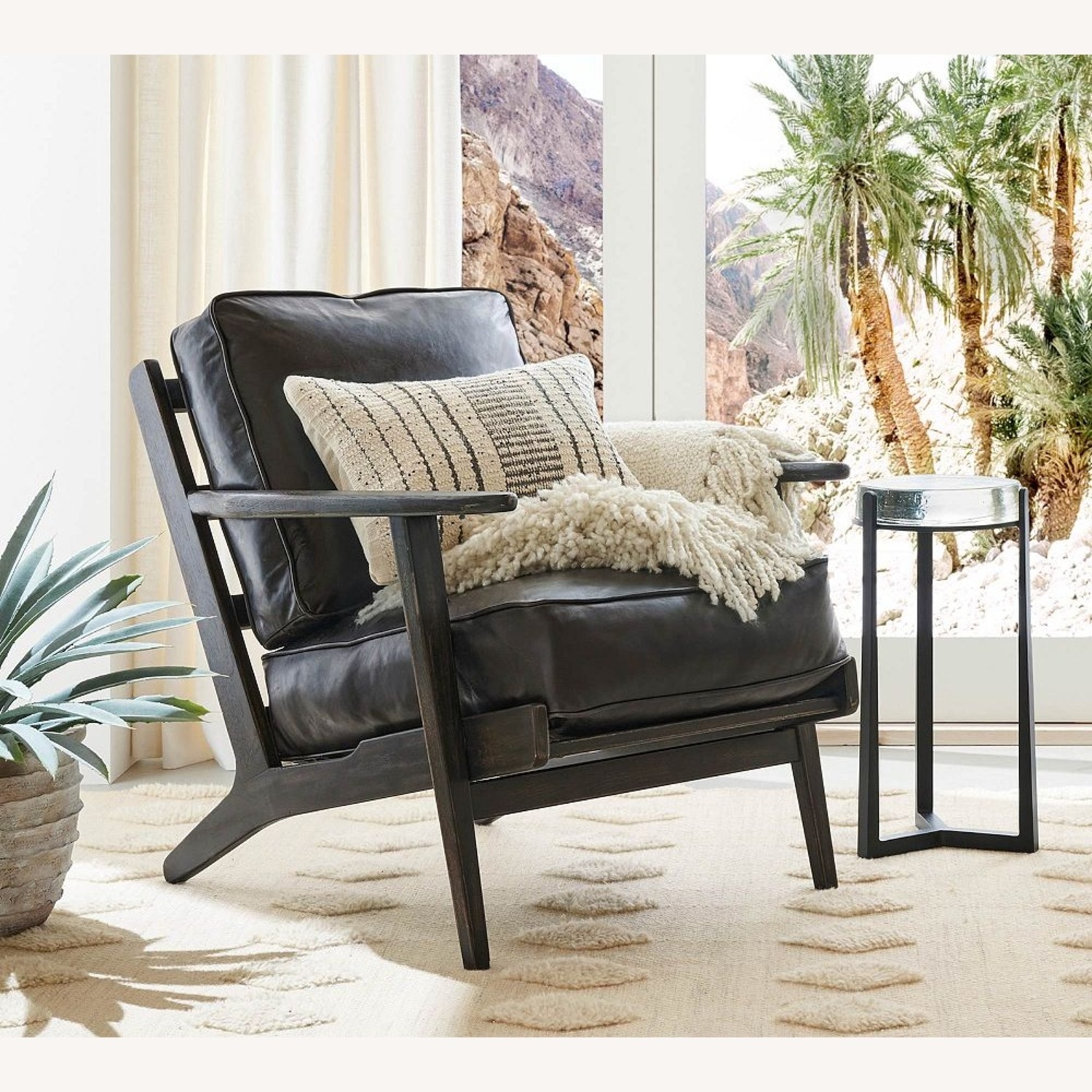 Pottery Barn Black Rayland Chair - image-5