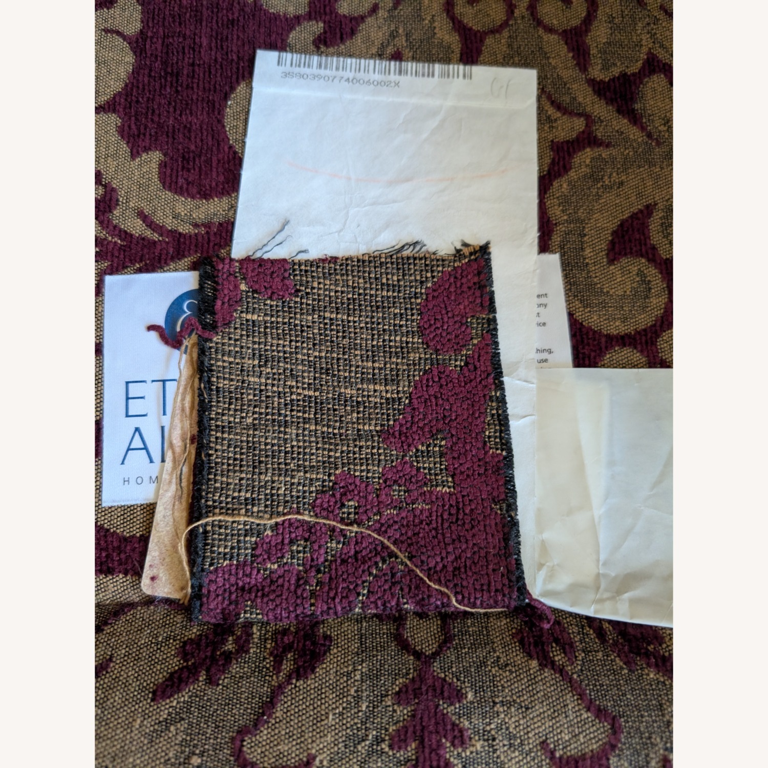 Ethan Allen Fabric 3+ Seater Sofa - image-6