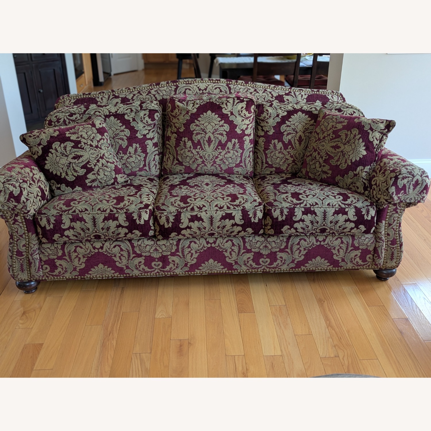 Ethan Allen Fabric 3+ Seater Sofa - image-3