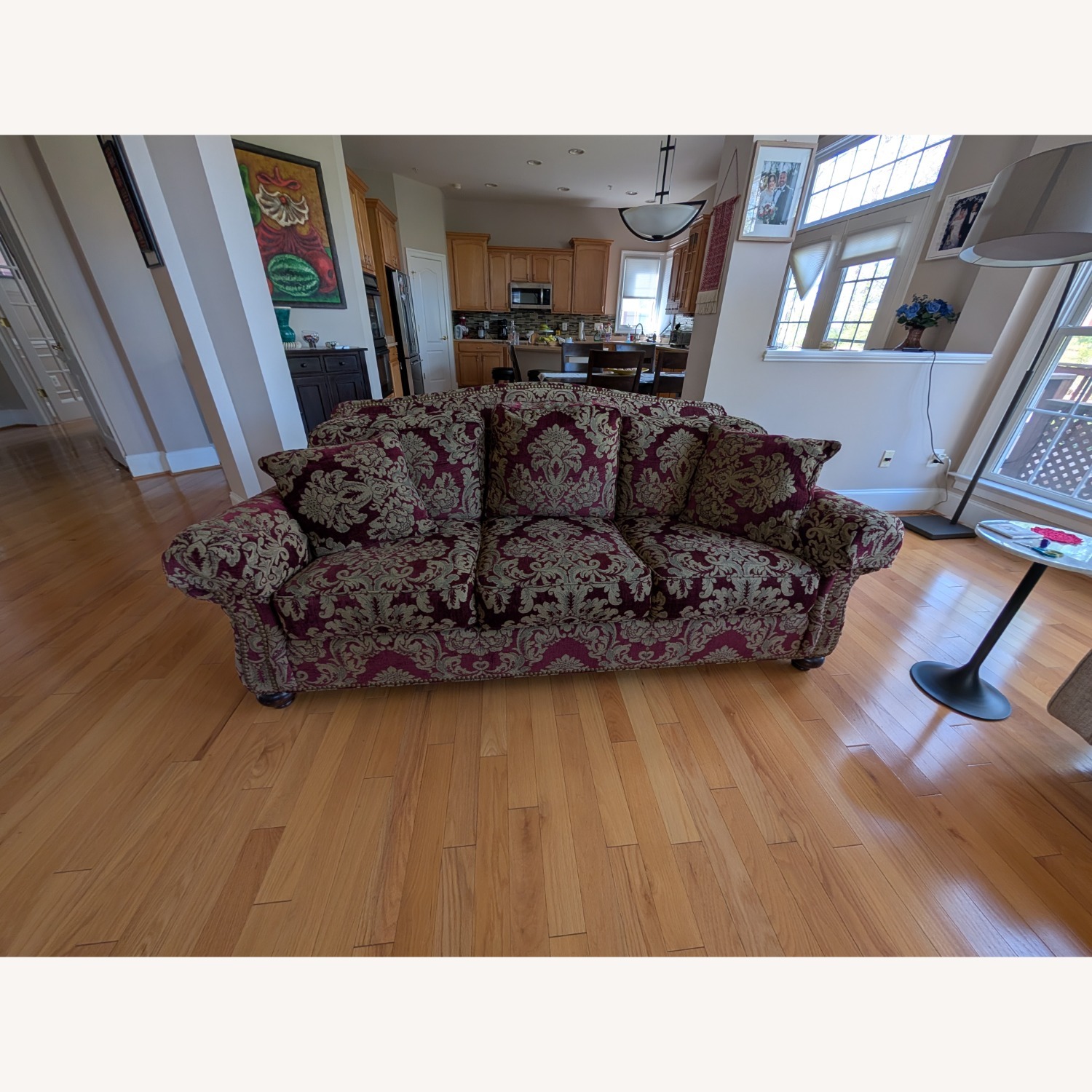 Ethan Allen Fabric 3+ Seater Sofa - image-1