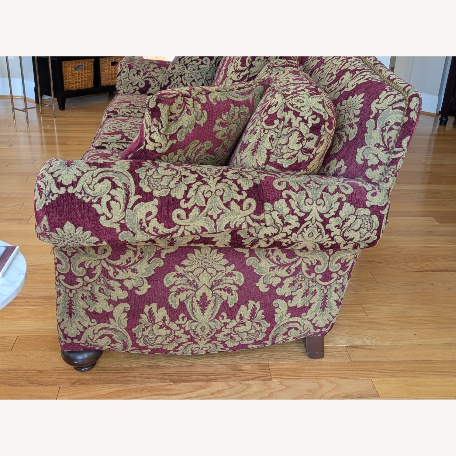 Ethan Allen Fabric 3+ Seater Sofa - image-10