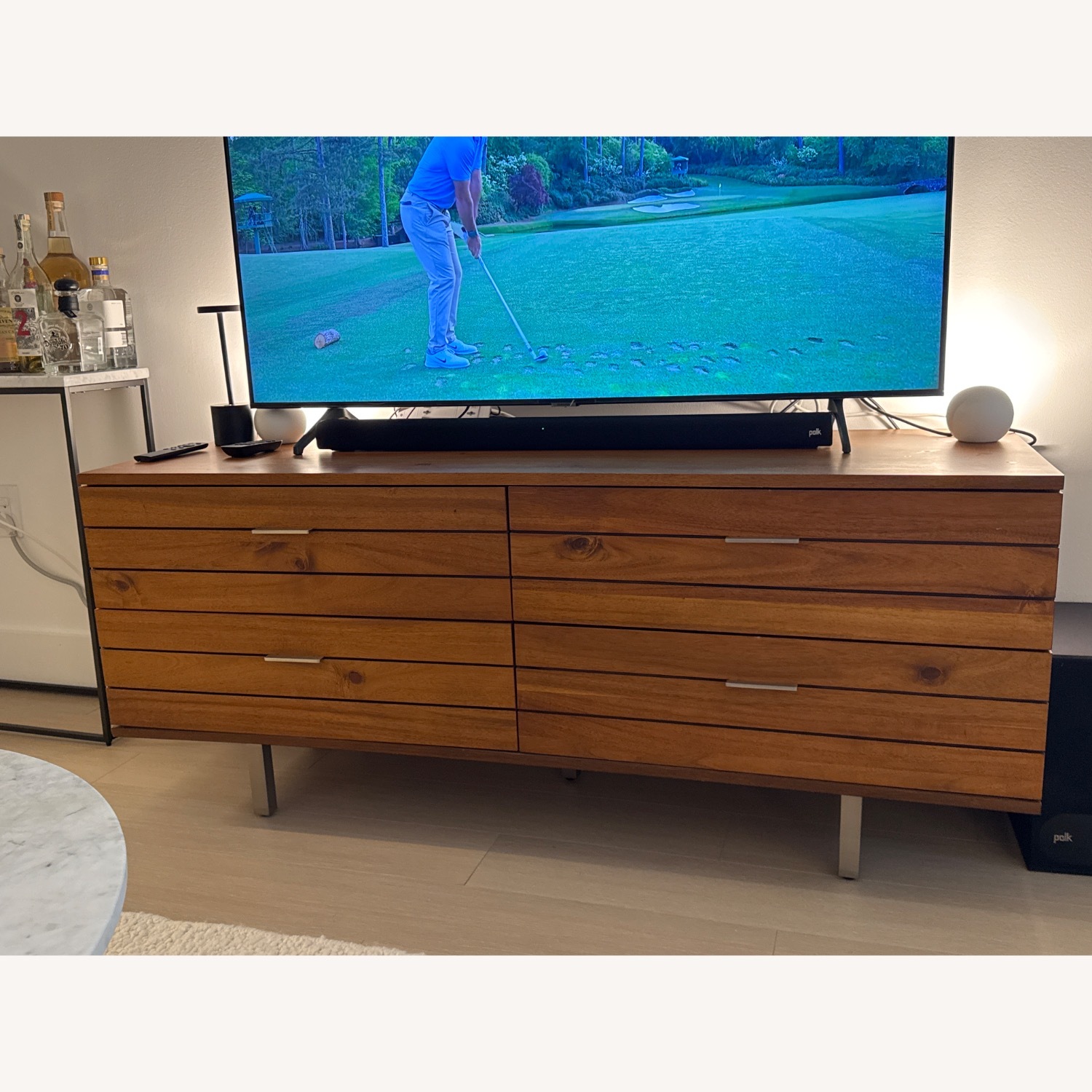 CB2 Linear 4-drawer Low Dresser - image-1