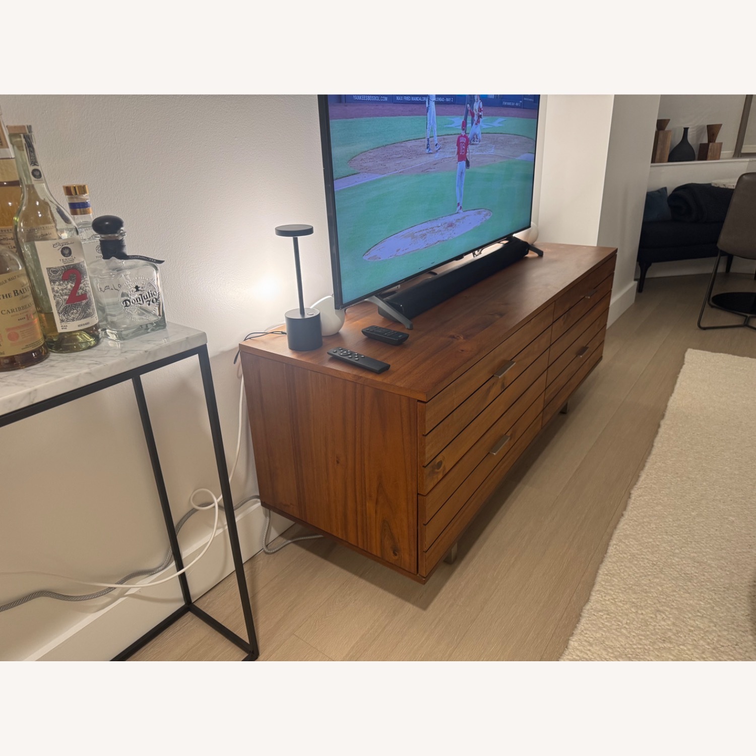 CB2 Linear 4-drawer Low Dresser - image-3